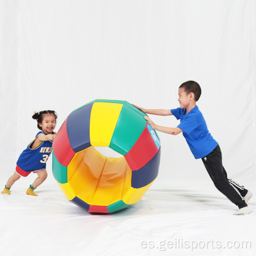 Barril de arco iris suave para niños de alta calidad